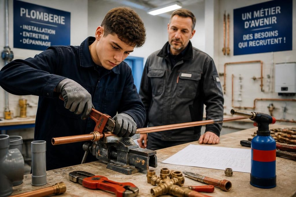 découvrez comment vous lancer dans le métier de plombier, un secteur en tension, grâce à notre formation complète qui vous prépare aux défis actuels et aux opportunités professionnelles.